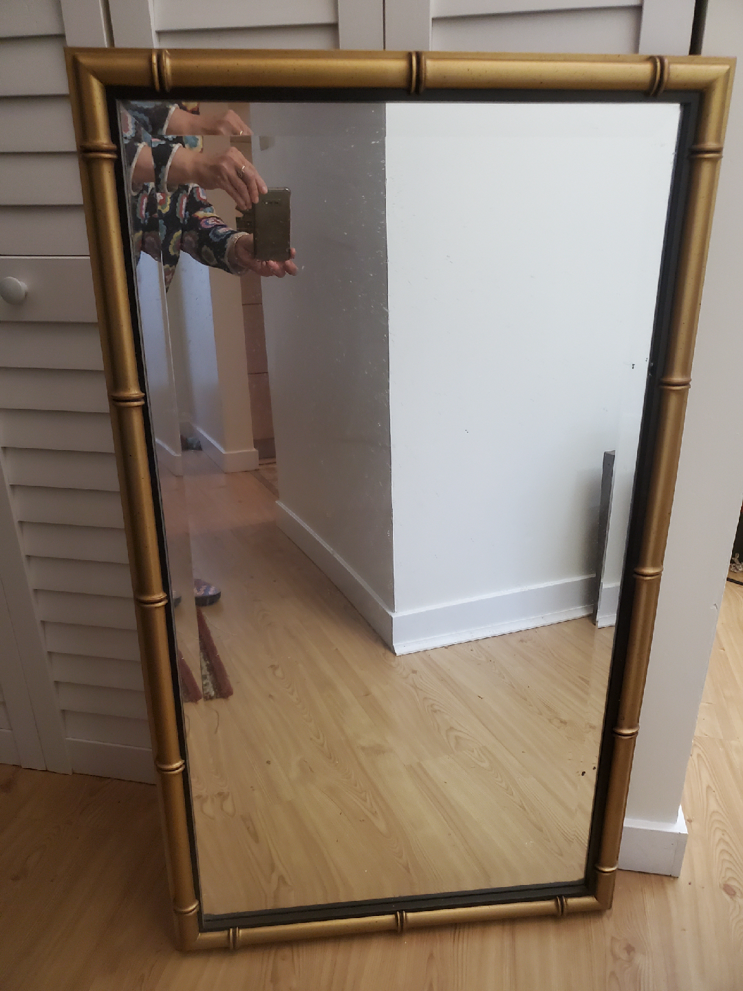Gold Bamboo Style Mirror - photo 2