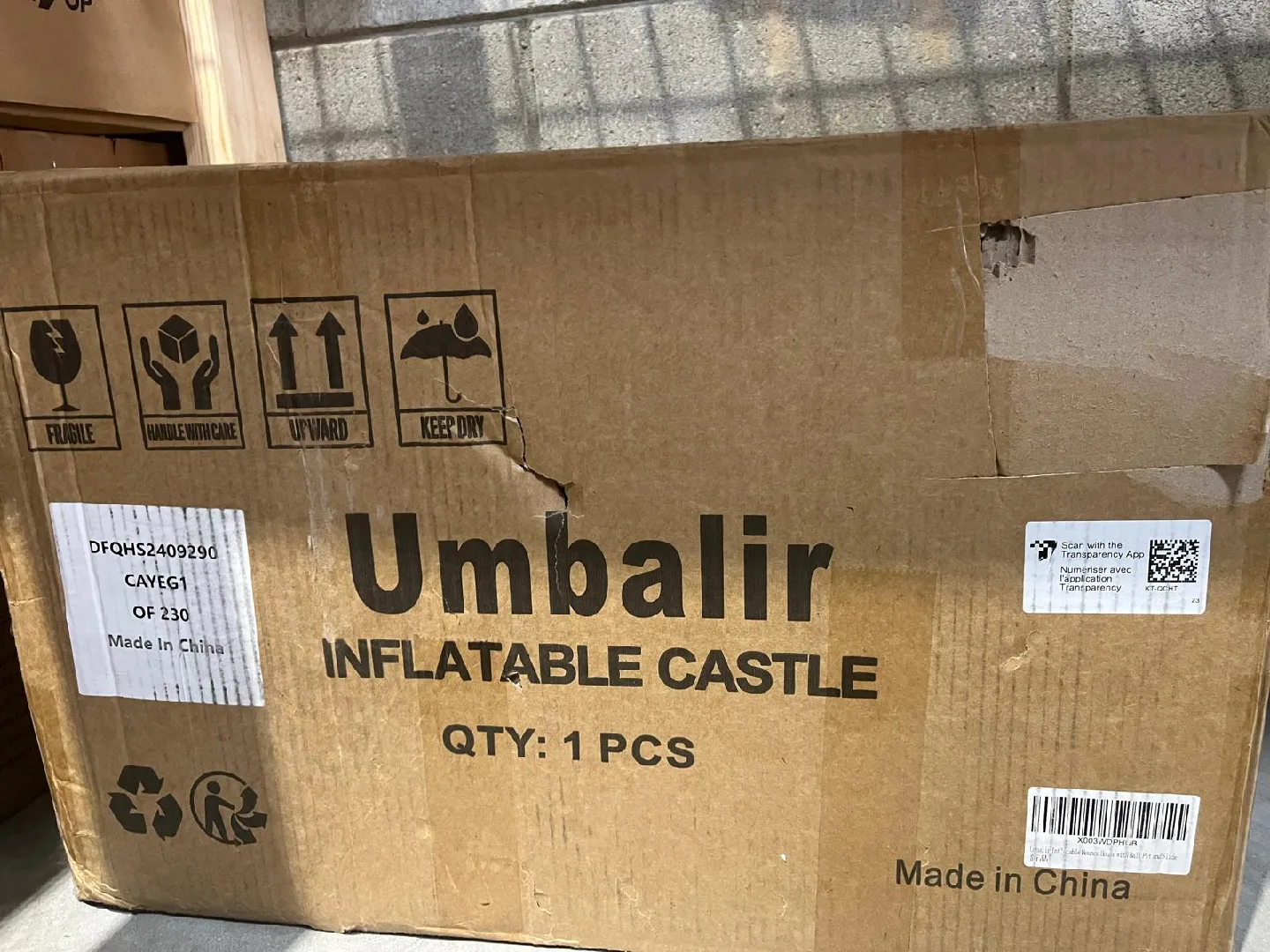 Umbalir Inflatable Castle Bouncer with Slide image indicator(5)