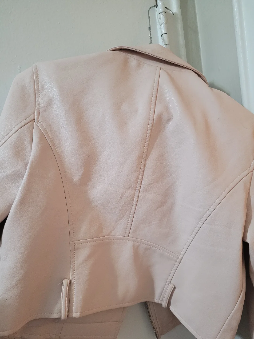 Faux Leather Biker Jacket Size S image indicator(2)