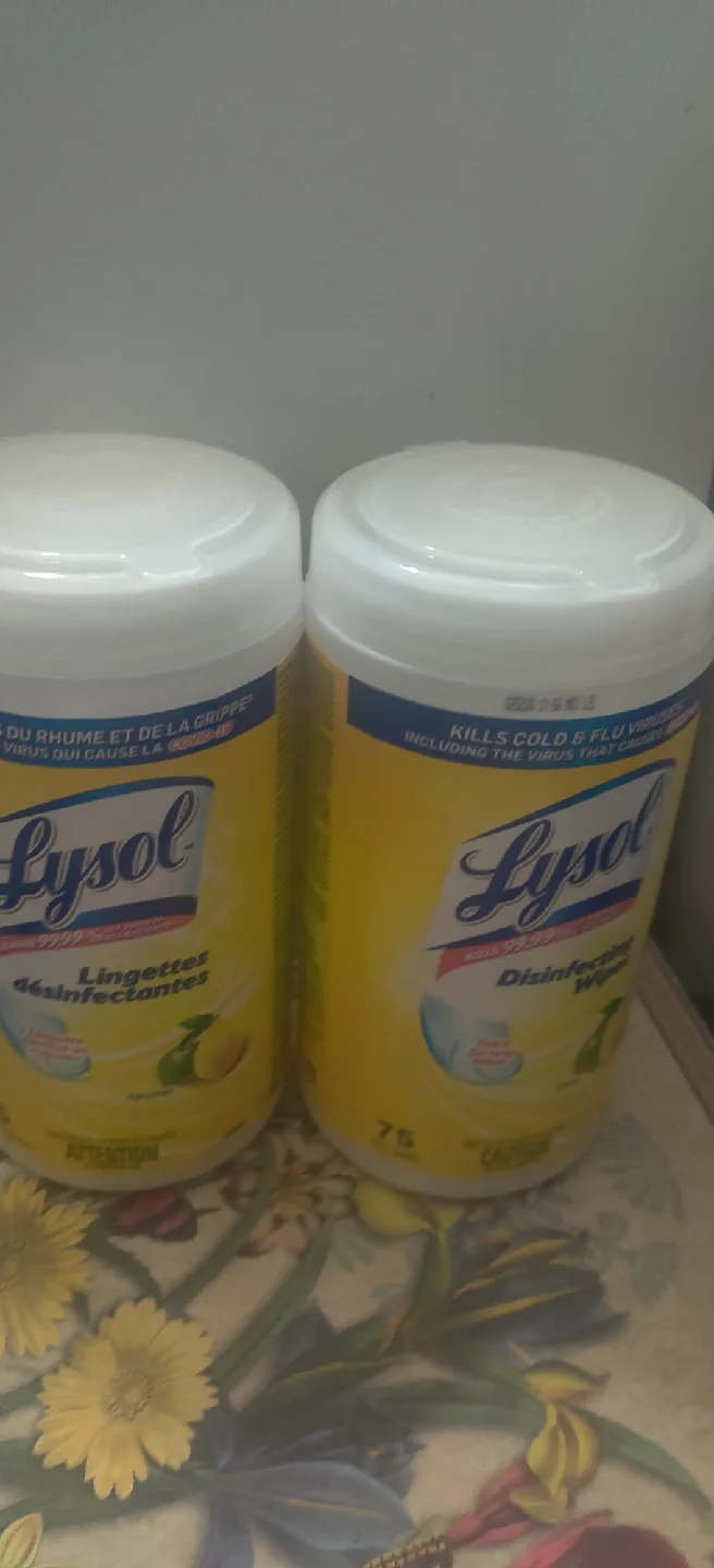 Lysol Disinfecting Wipes - Citrus Scent, 75 Count x 2 thumbnail