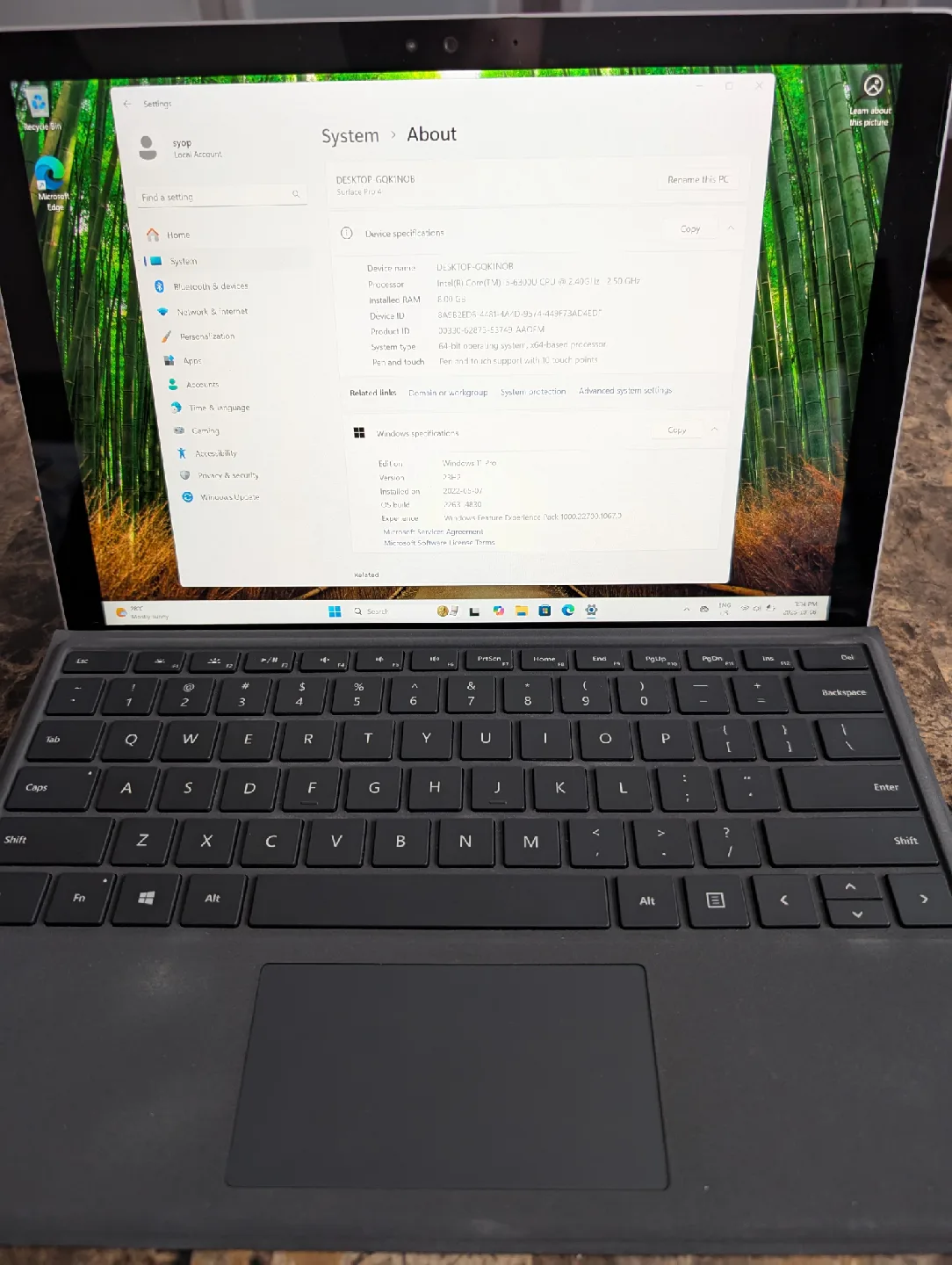 Microsoft Surface Pro 4 (Touch Screen) image indicator(7)