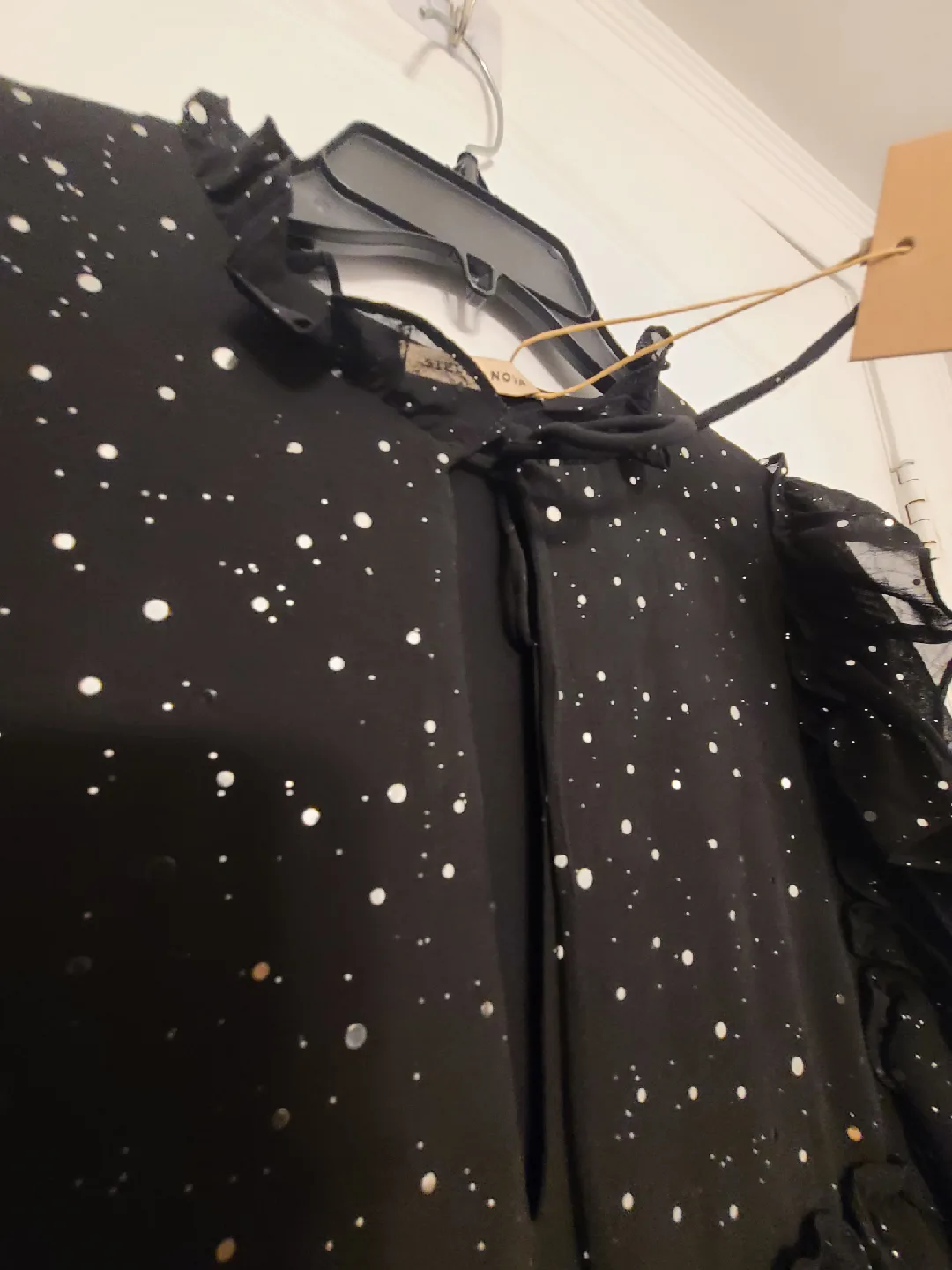 Stella Nova Black Sparkle Dress - Size Small image indicator(10)