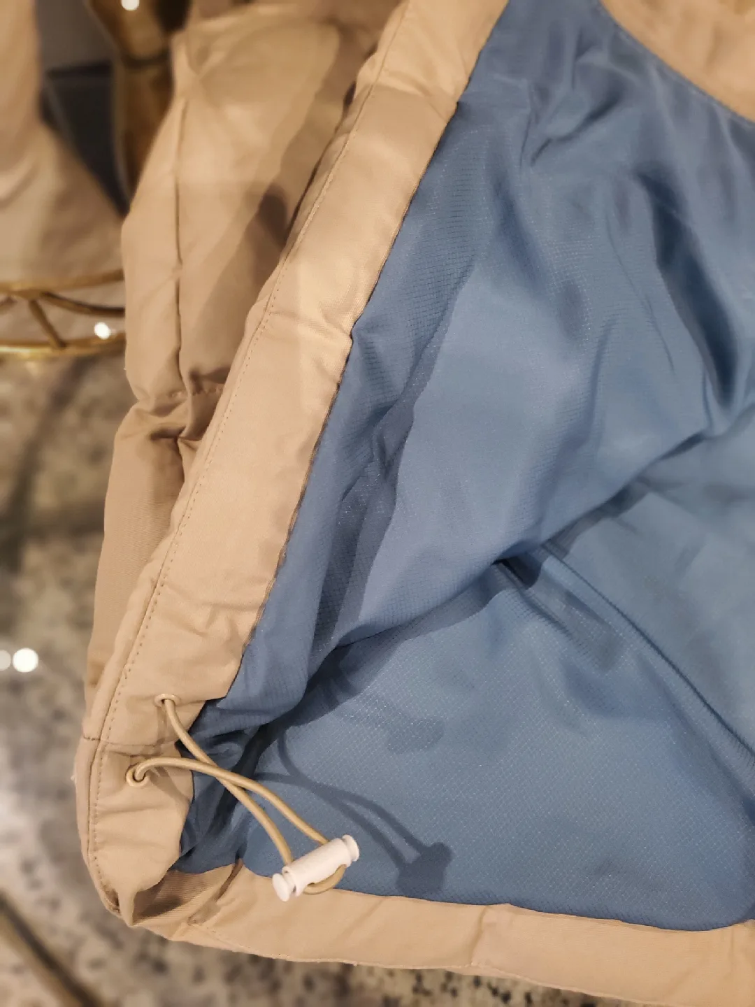 Lacoste LIVE Beige Corduroy Puffer Jacket - M/L image indicator(5)