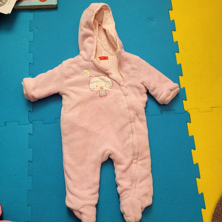 Tissaia Baby Pink Snowsuit - 12M thumbnail