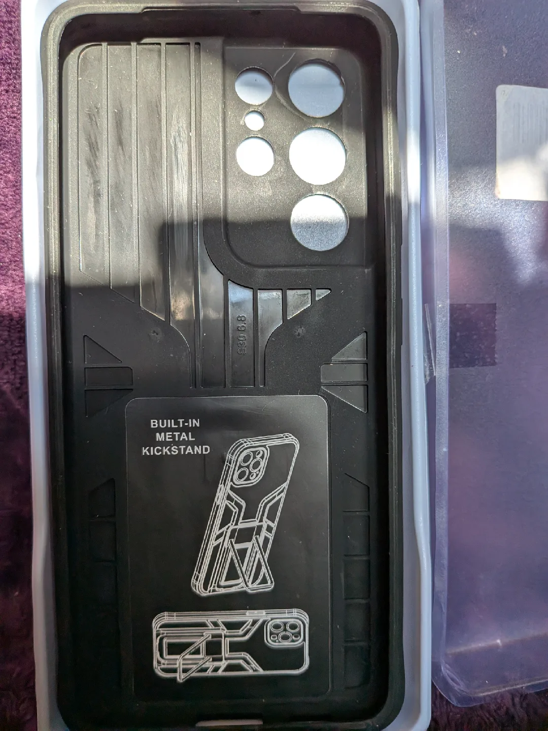 New JJWM-SX Galaxy S21 Ultra Black Phone Case image indicator(3)