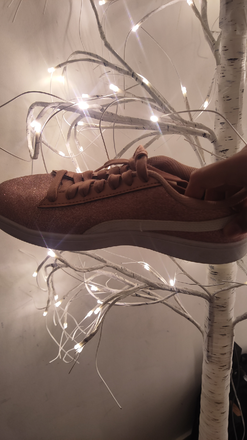 PUMA Rose Gold Glitter Sneakers⭐🩷 - size 4.5⭐ - photo 3