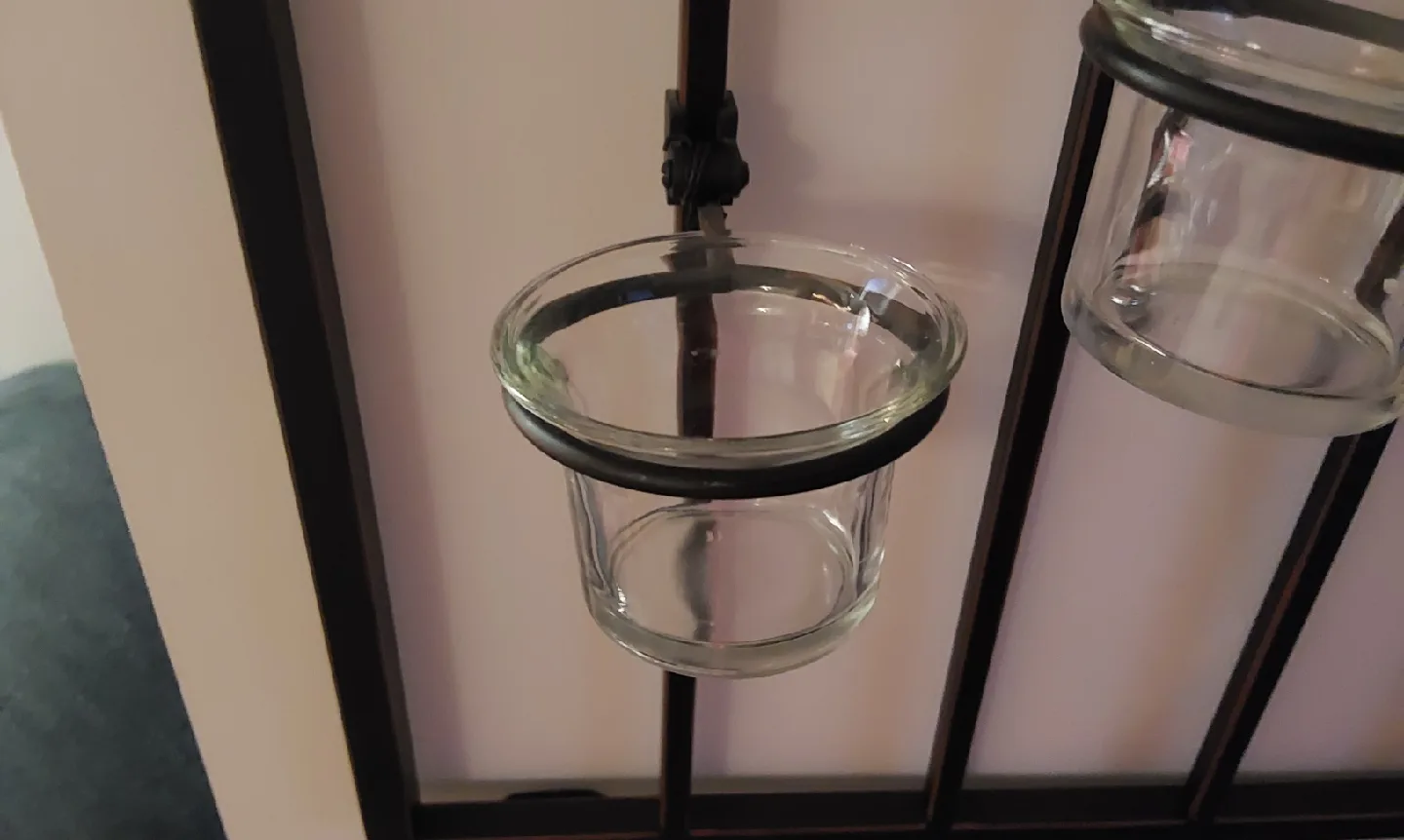 Wall-Mounted Iron & Glass Candle Holder image indicator(5)