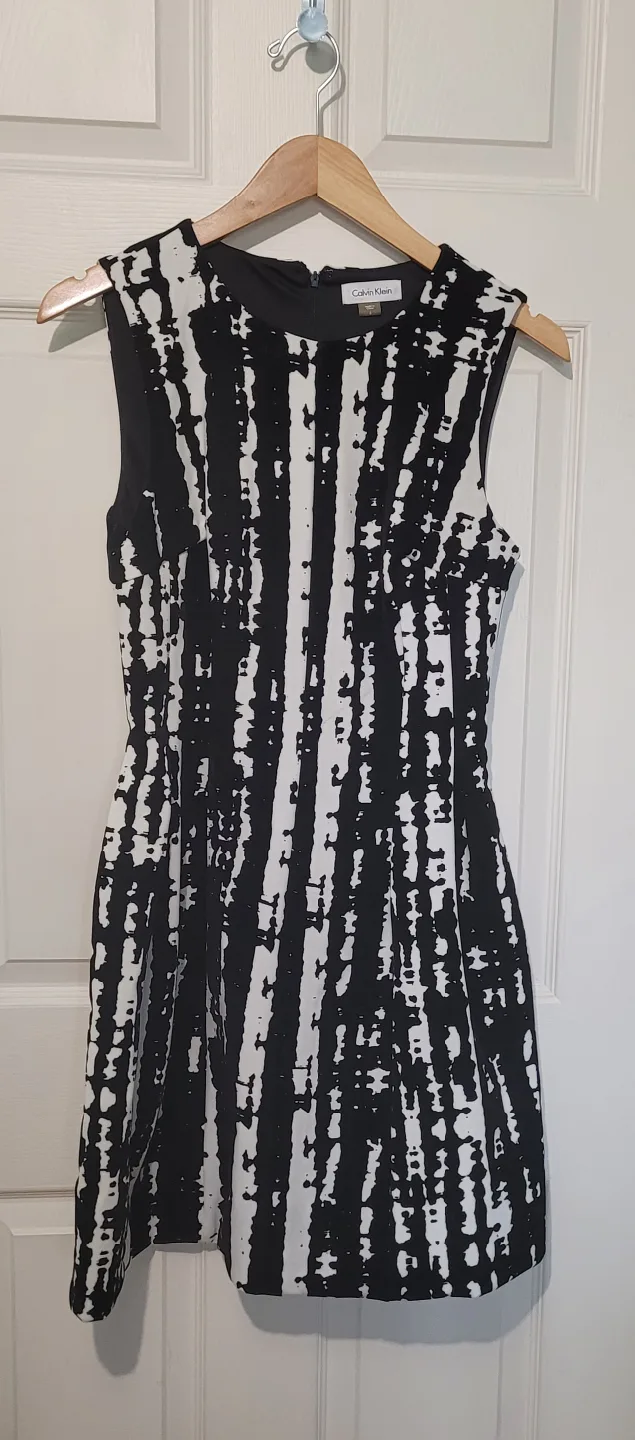 Calvin Klein Black & White Dress - Size 6 image indicator(2)