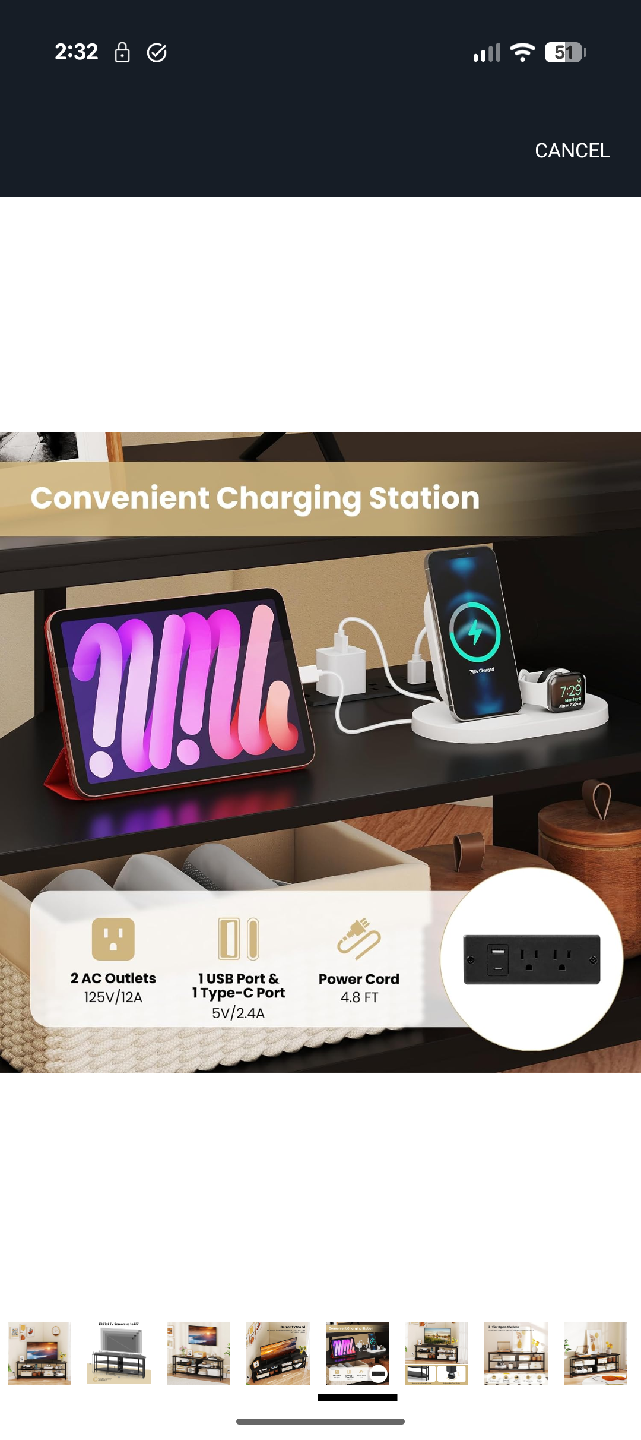 Grey Oak - TV Stand for Flat Screen up to 65" - photo 4