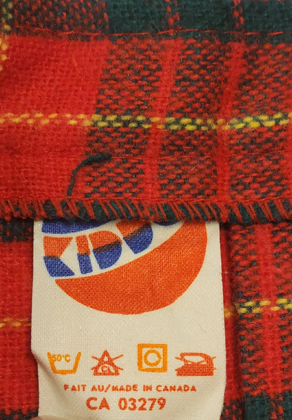 Vintage Kido Red Plaid Pleated Skirt - Size 8 image indicator(3)