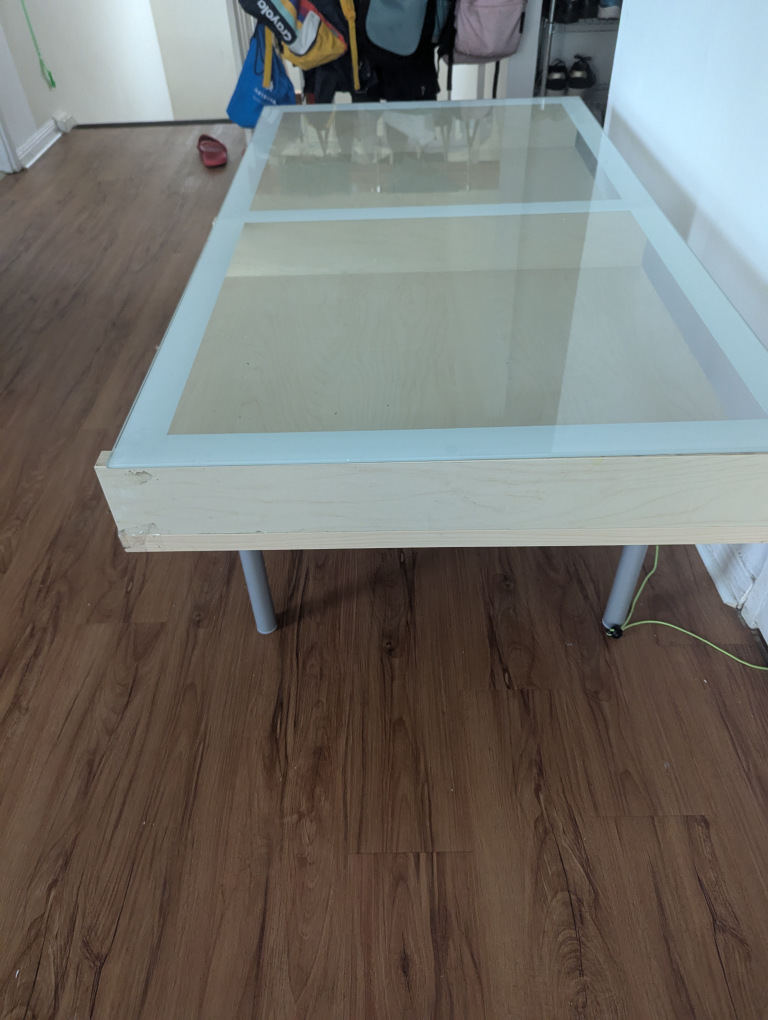 Glass Top IKEA Coffee Table - photo 2