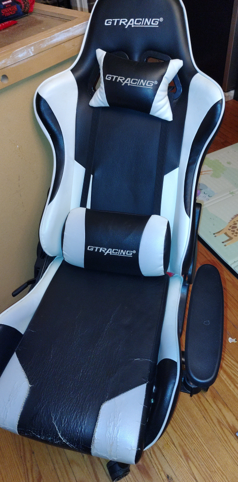 🥕GTRACING Gaming Chair - Black & White