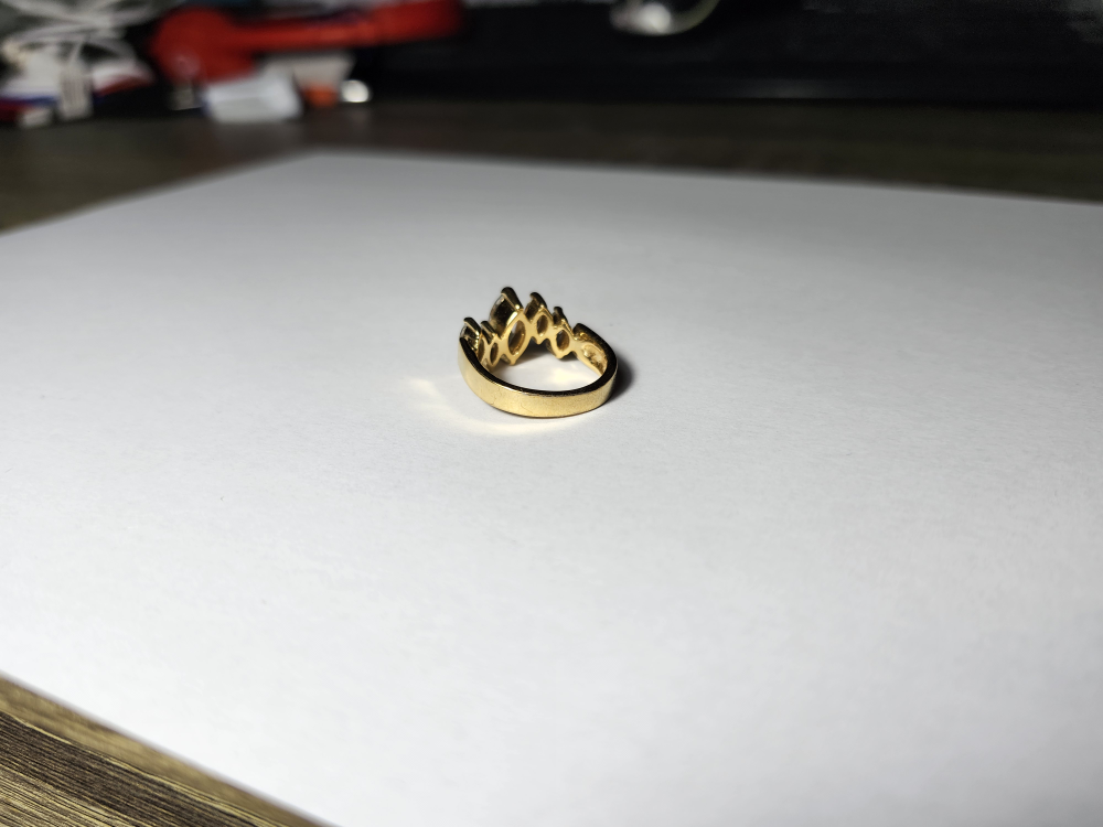 Gold Ring with Marquise Cut Stones - photo 3