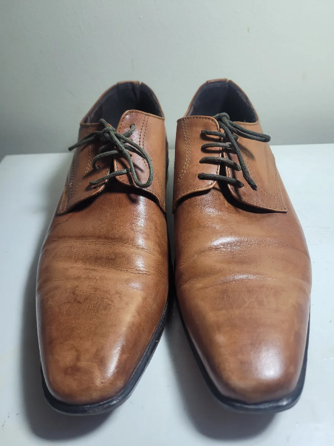 Leather Dress Shoes - Size 43🥕 thumbnail
