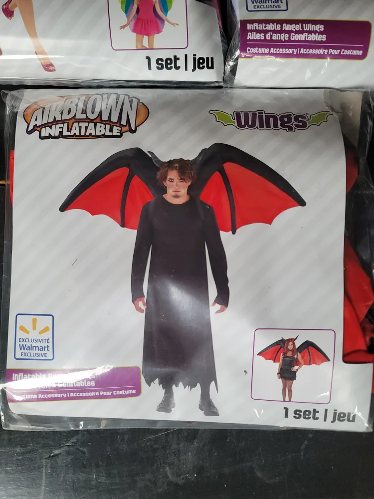 Airblown Inflatable Wings Costume - New in Package! image indicator(4)