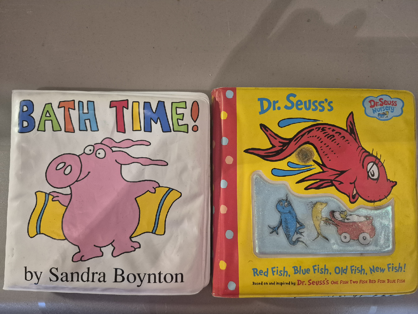 Sandra Boynton Bath Time! & Dr. Seuss's Red Fish Book Set
