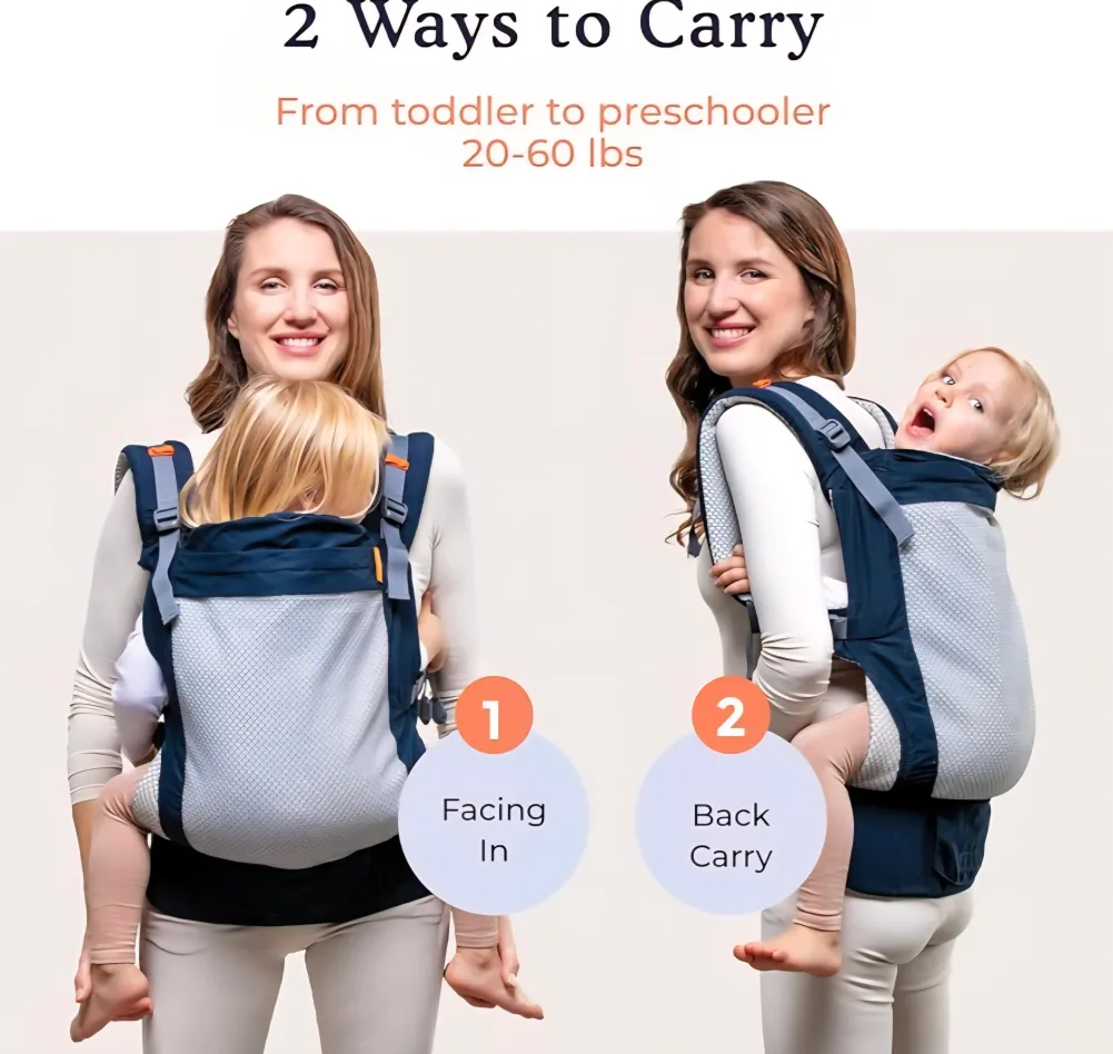 BECO Toddler Carrier Navy & Black image indicator(3)
