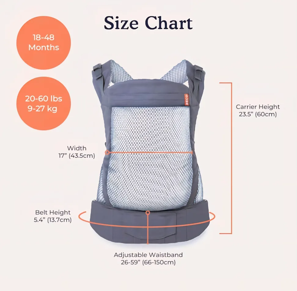 BECO Toddler Carrier Navy & Black image indicator(4)