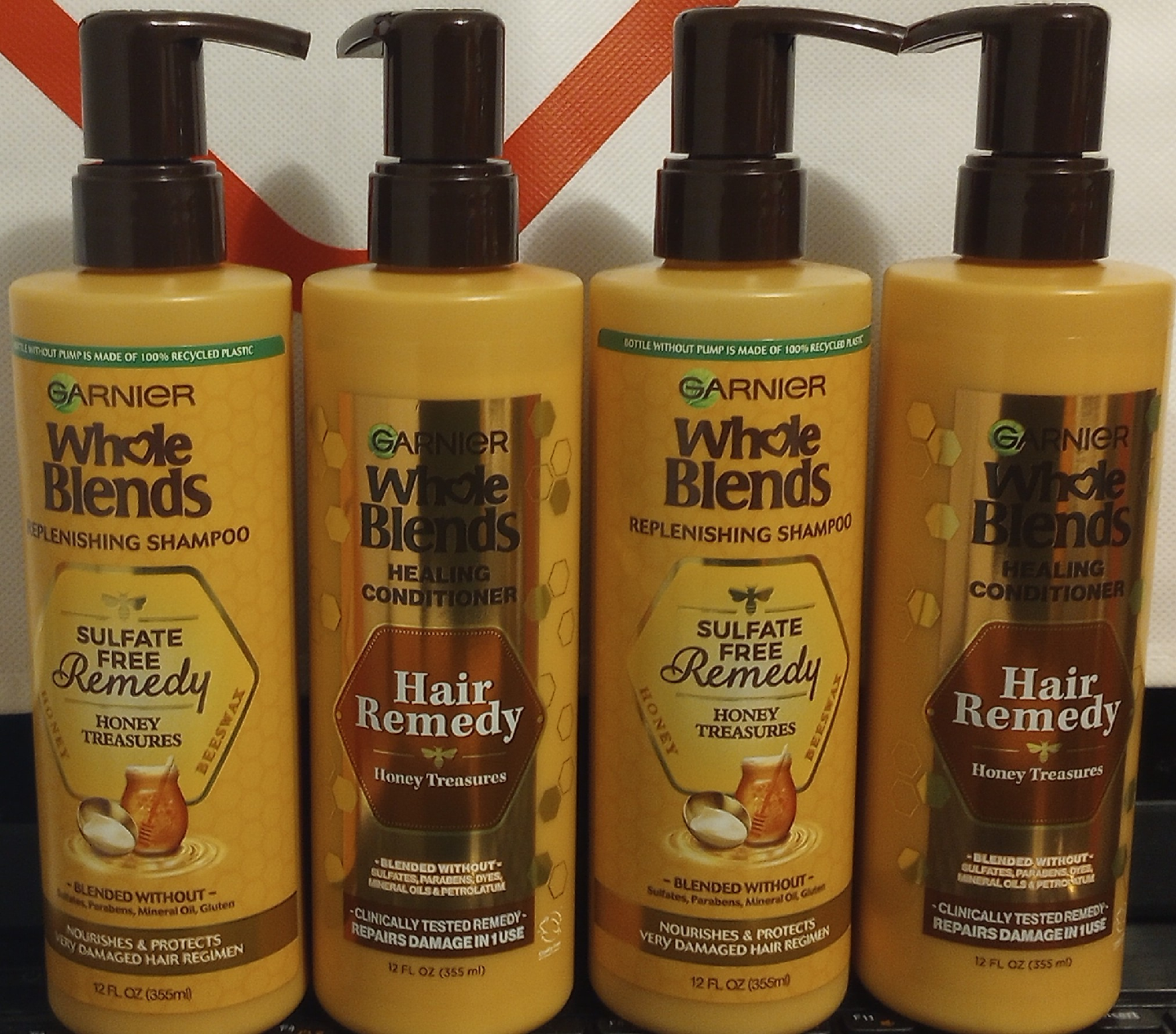 Garnier Whole Blends Remedy Honey Treasures Sh/Cond. - 4 for $12