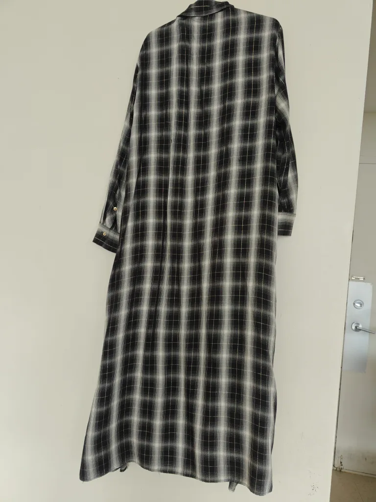 Zara Plaid Maxi Shirt Dress image indicator(5)