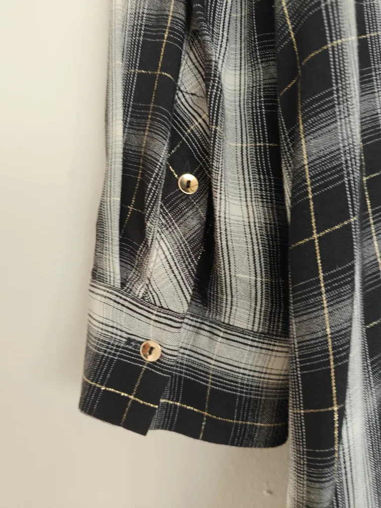 Zara Plaid Maxi Shirt Dress image indicator(6)