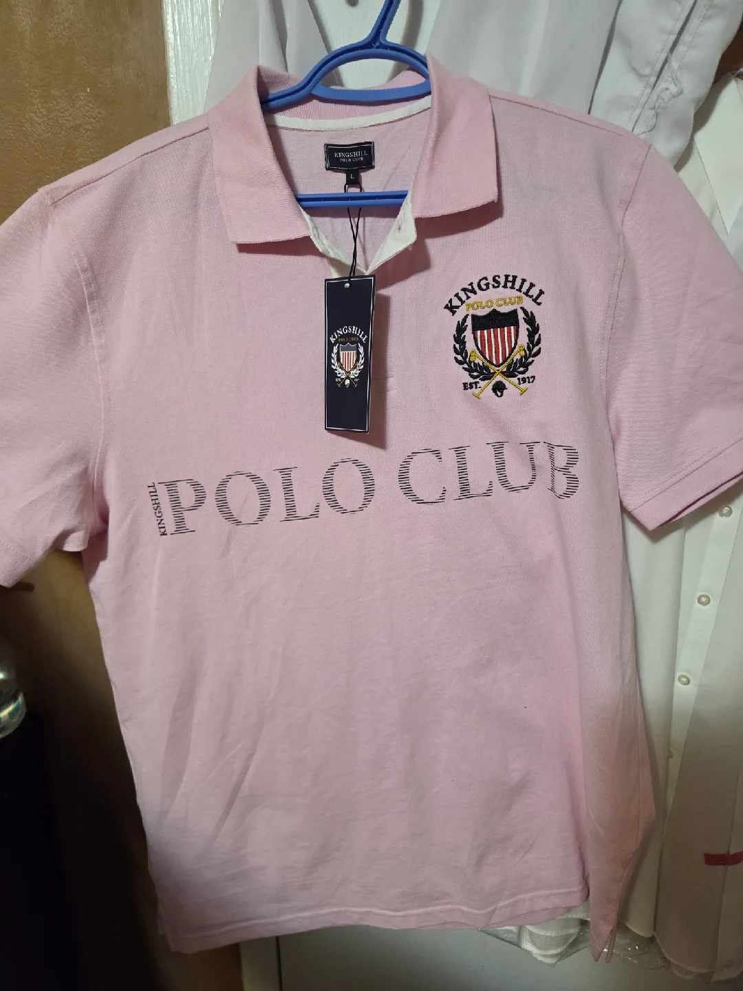 NEW IN TAGS Kingshill Polo Club Pink Polo Shirt thumbnail