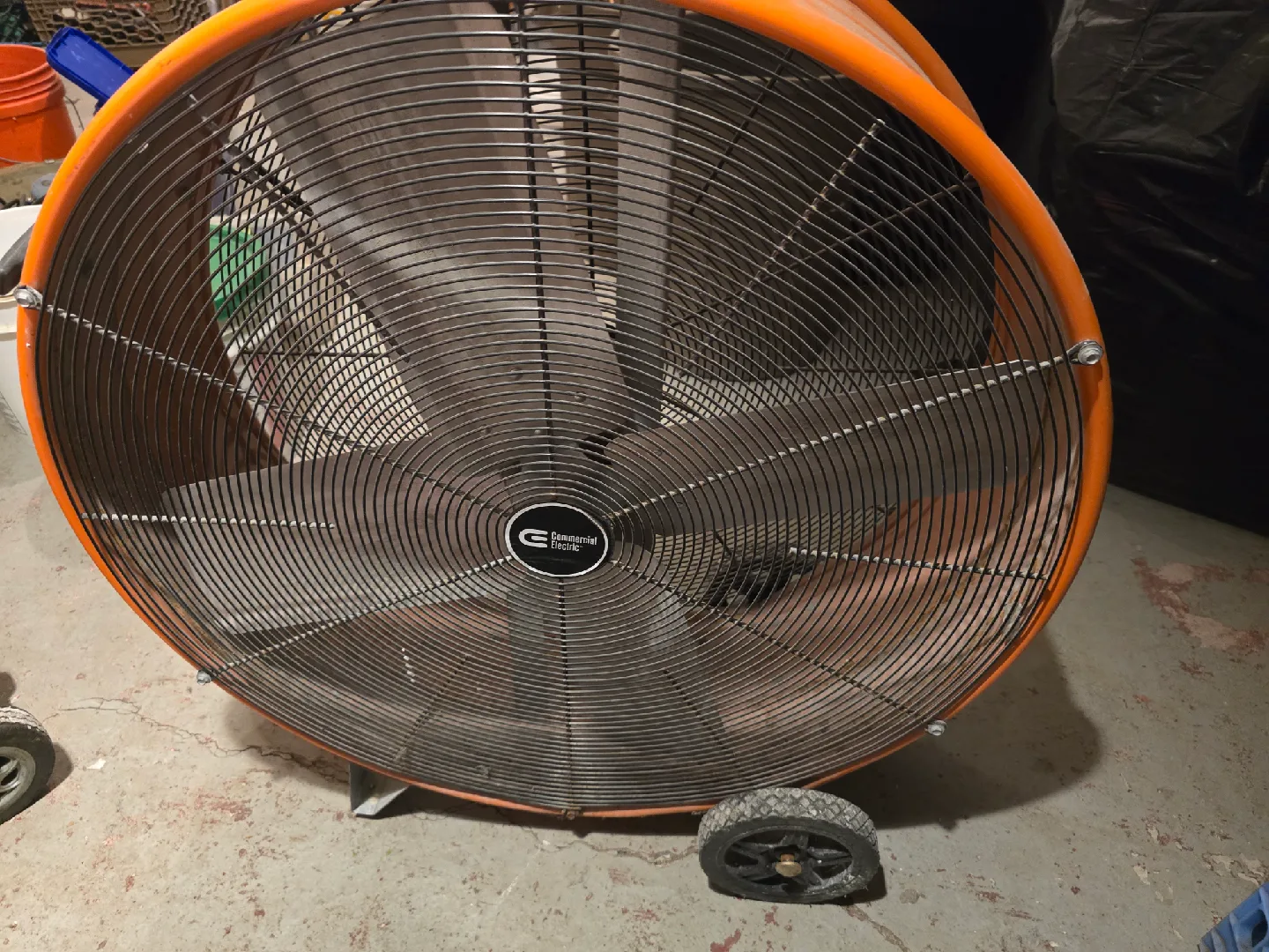 Orange Universal Electric Floor Fan image indicator(2)