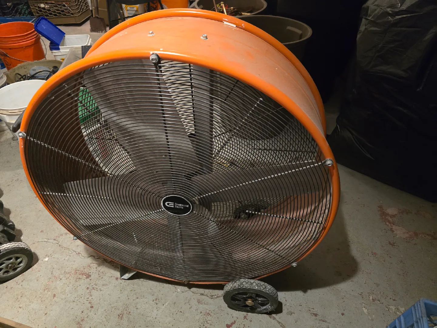 Orange Universal Electric Floor Fan image indicator(3)