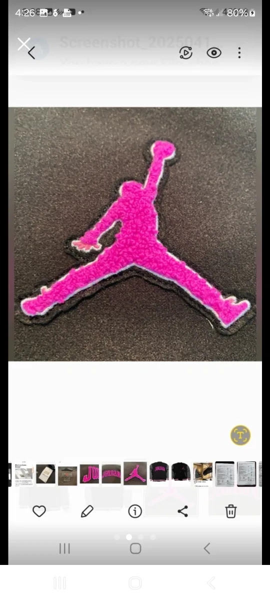 Jordan Kids' Varsity Jacket - Black/Pink image indicator(2)