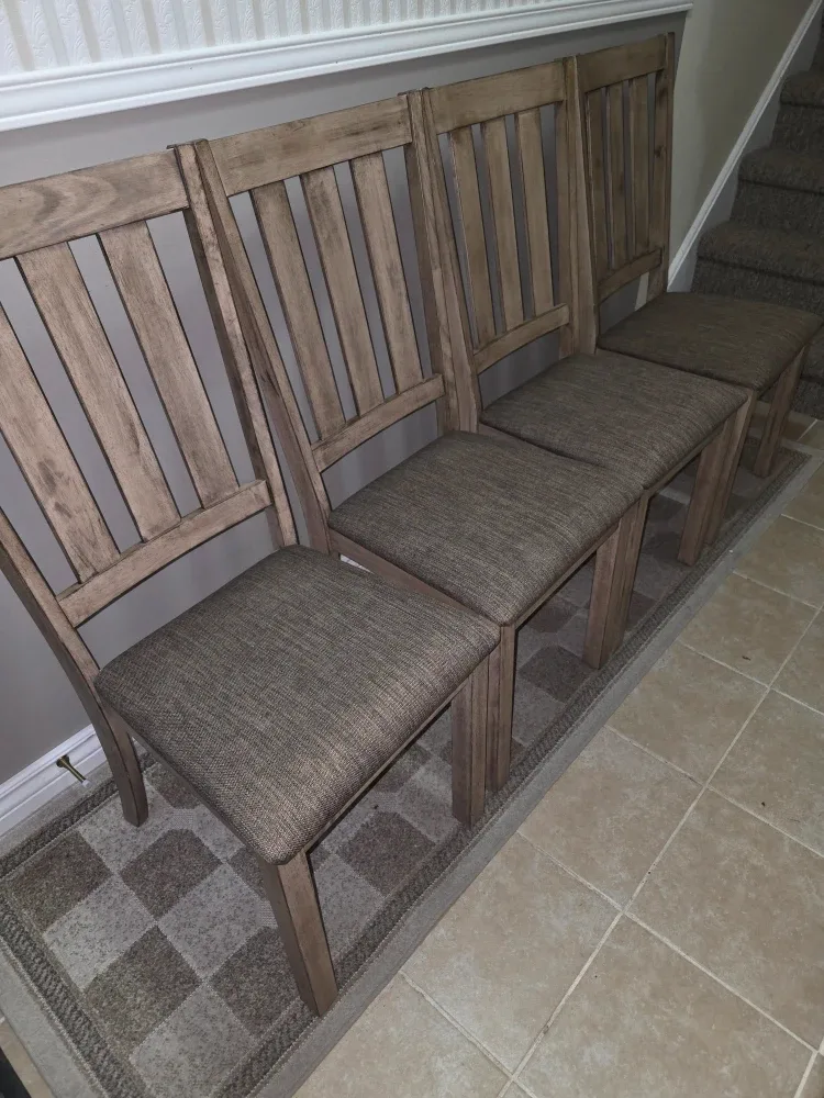 Set of 4 Wood Dining Chairs image indicator(8)