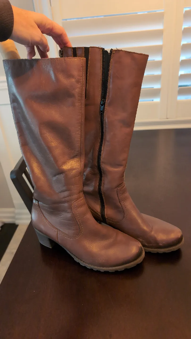 Brown Remonte Leather Boots - Size 10 image indicator(2)