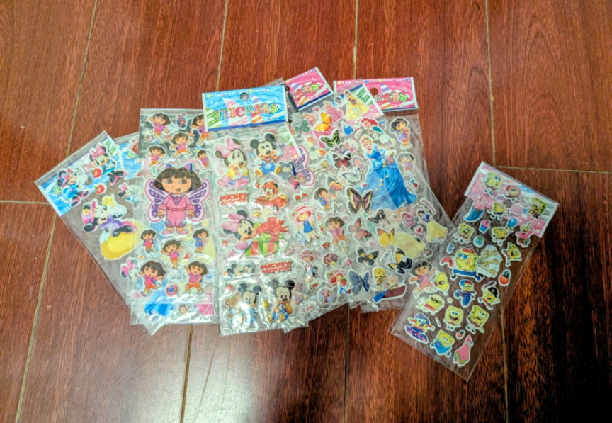 Assorted Stickers - Disney, Dora, Strawberry Shortcake & More!