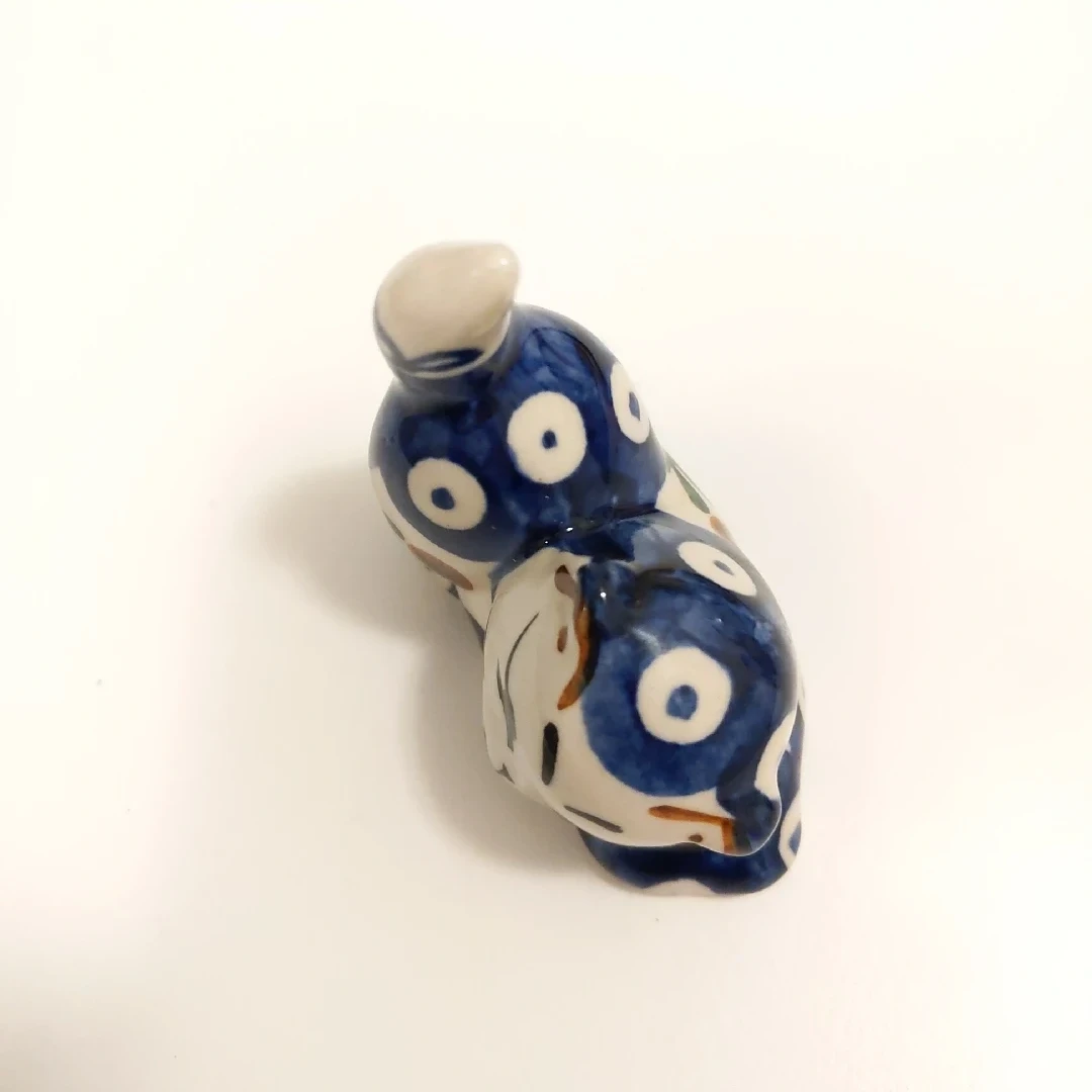 Polish Pottery 2" Cat Figurine - photo 5
