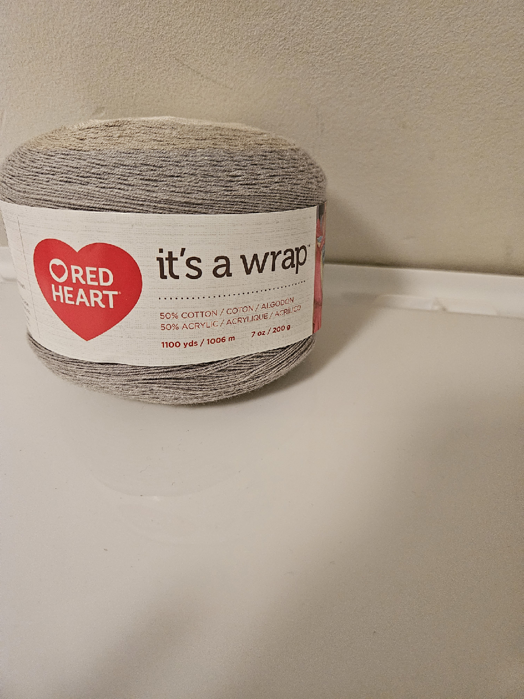 2x Red Heart It's a Wrap Yarn - Grey, 7oz - photo 2