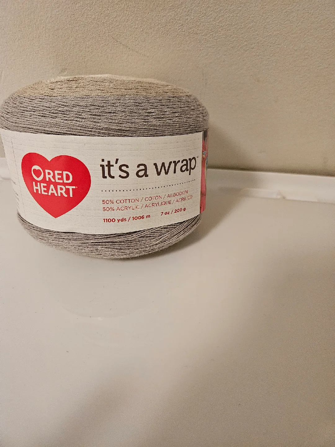 2x Red Heart It's a Wrap Yarn - Grey, 7oz image indicator(2)