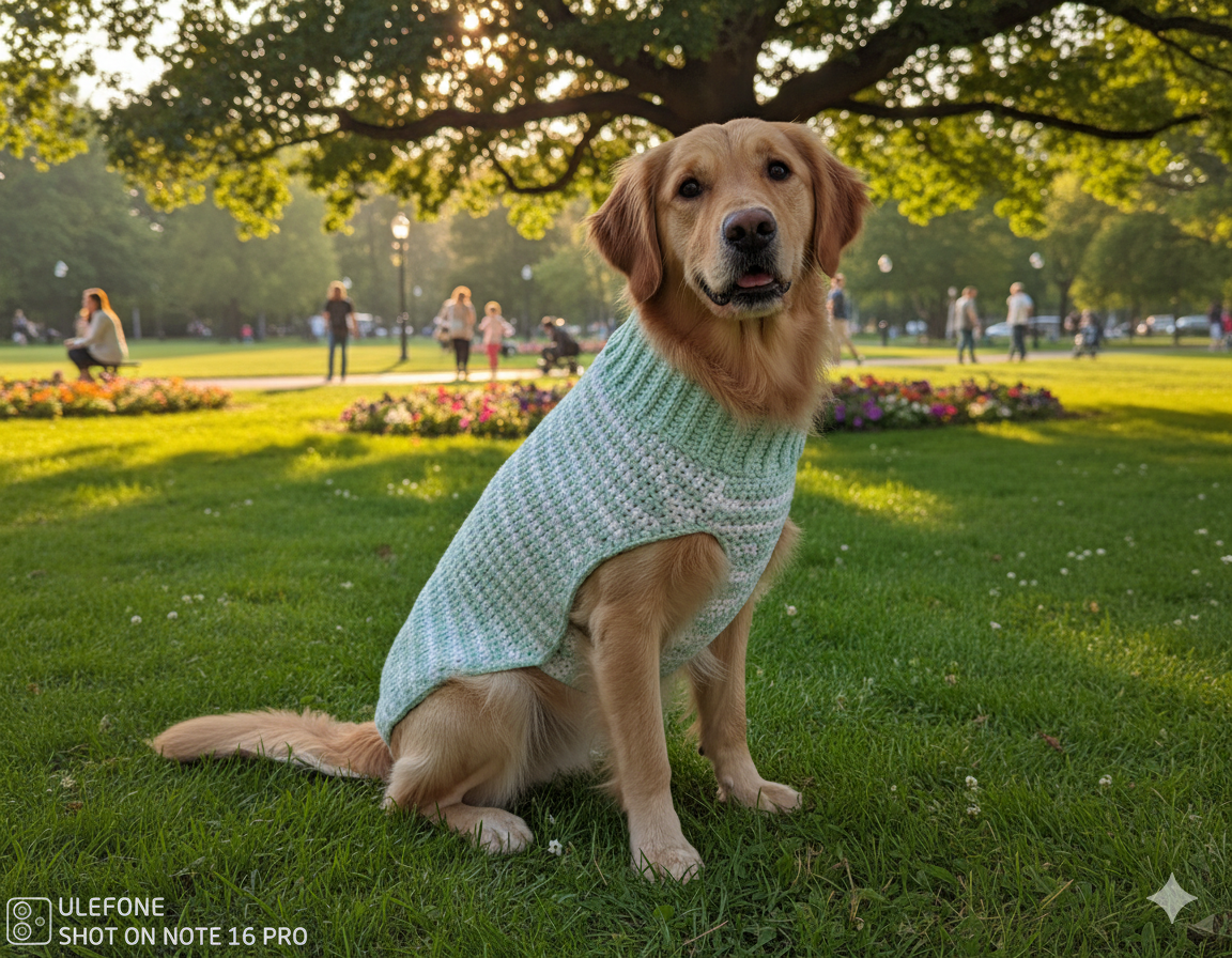 crochet dog coat - photo 2