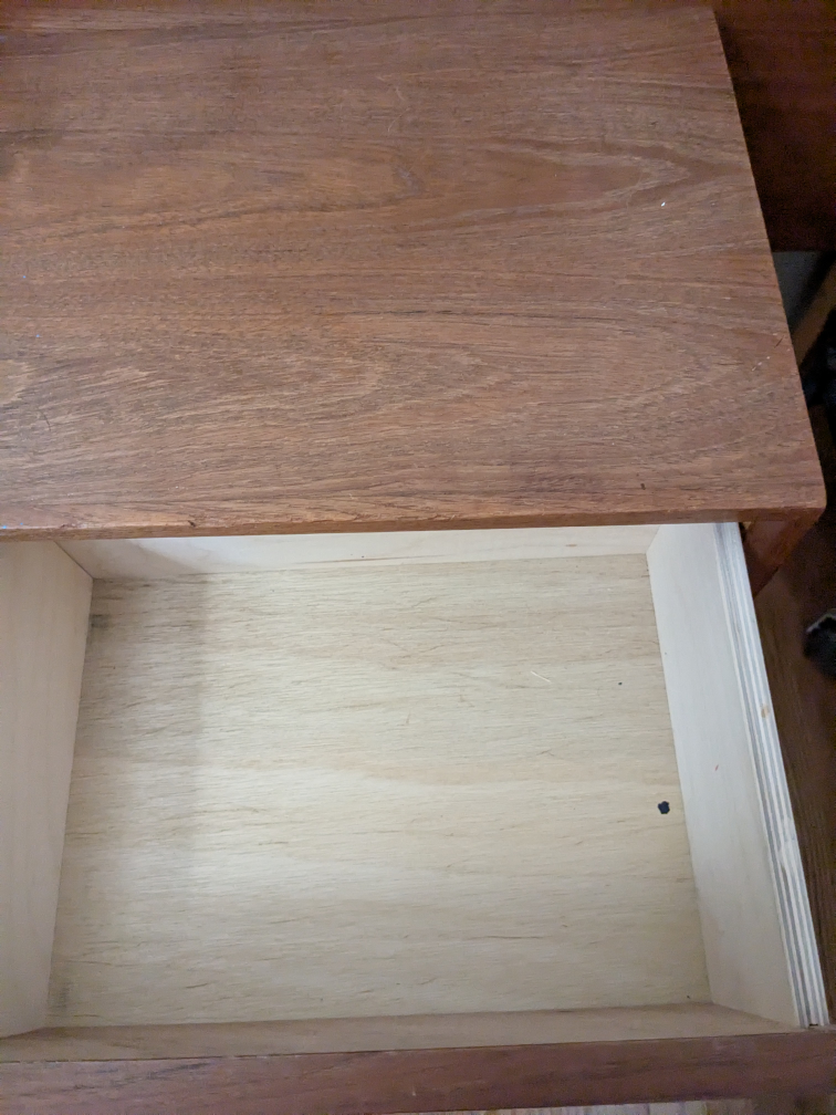 Mid-Century Modern Bed Frame with Nightstands - photo 3