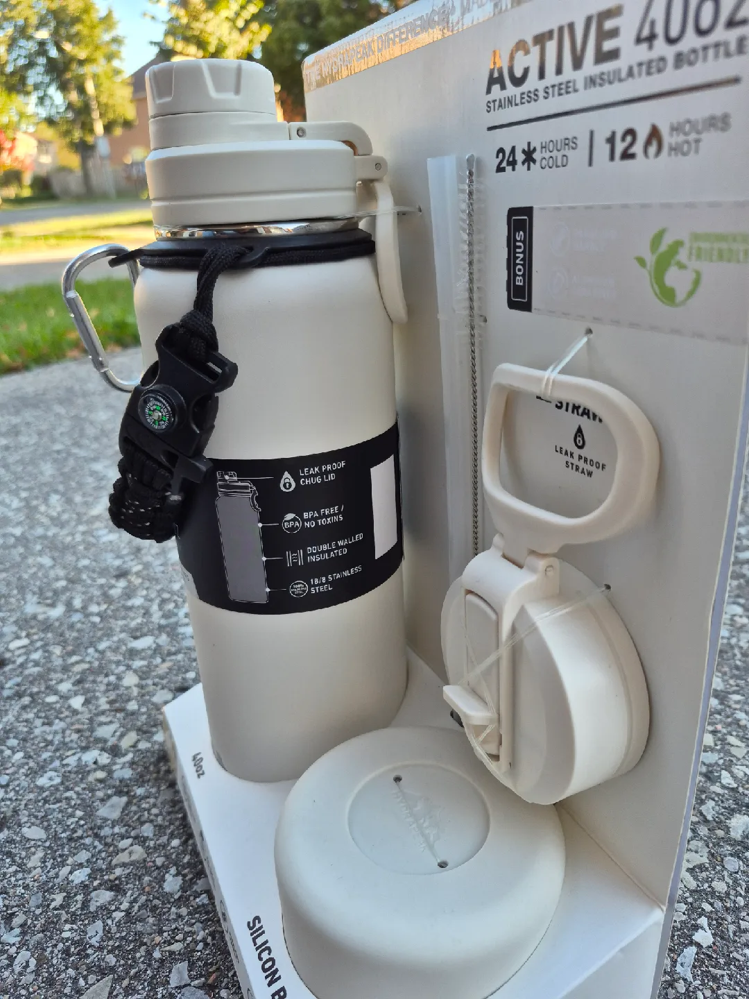 Hydrapeak Active 40oz Stainless Steel Insulated Bottle image indicator(2)