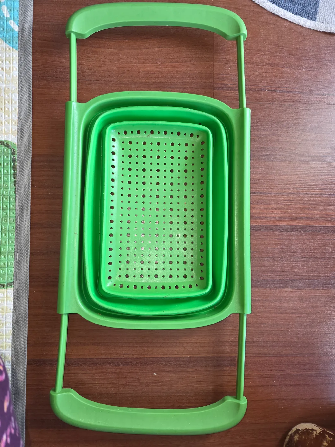 Green Collapsible washable Basket thumbnail