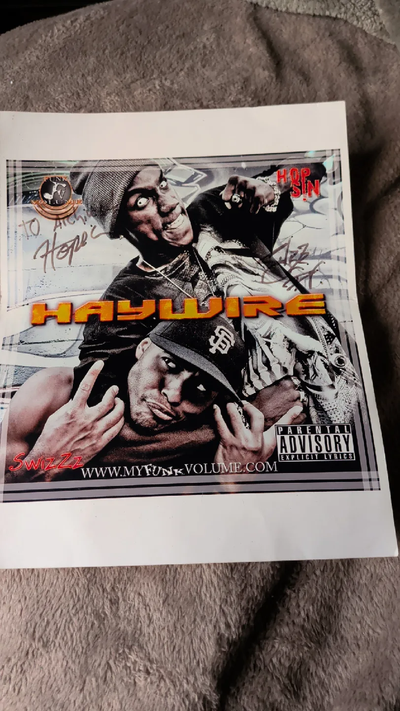 Haywire Album by Hopsin & SwizZz hand signed