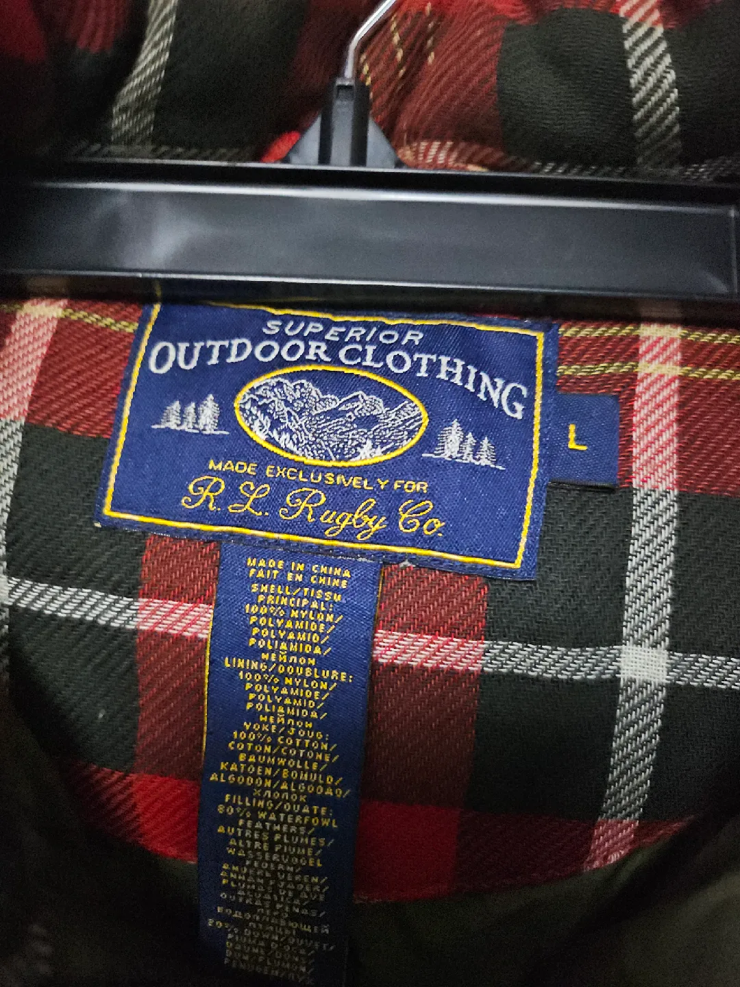 R.L. Rugby Co. Puffer Vest - Size L image indicator(2)