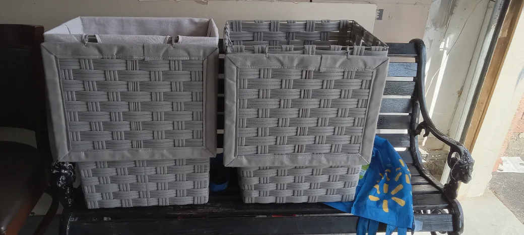 Woven Storage Baskets - Set of 2 image indicator(4)