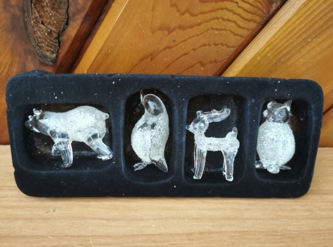 Set of 4 Crystal Glass Figurines - photo 4