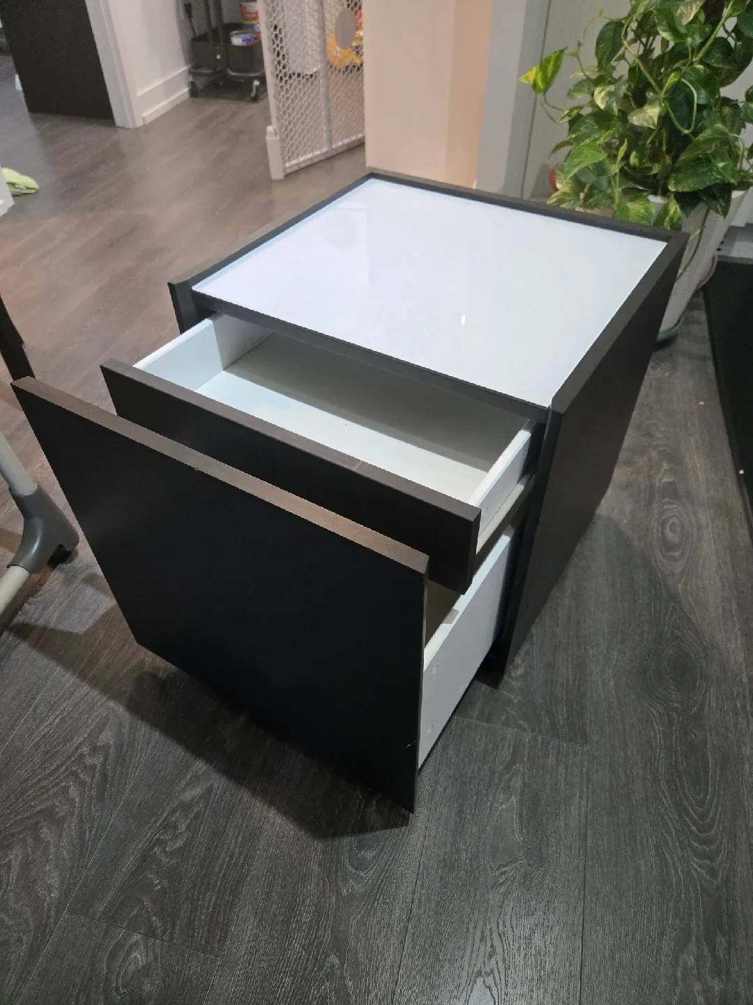 Black & White Bedside Table thumbnail