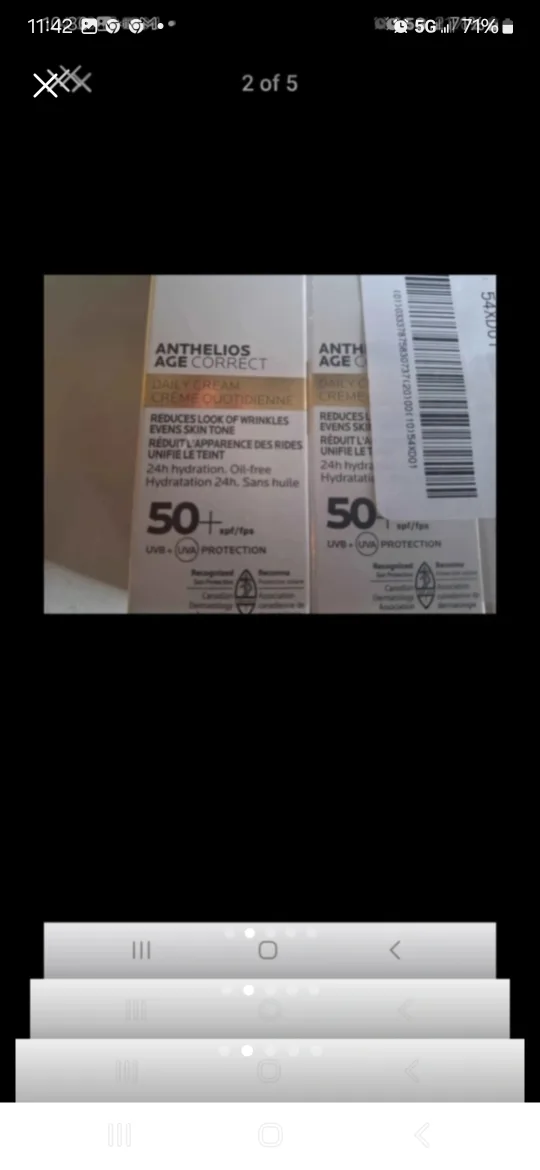 3 X La Roche Posay Anthelios Age Correct SPF50 +  Cream 50mL image indicator(2)