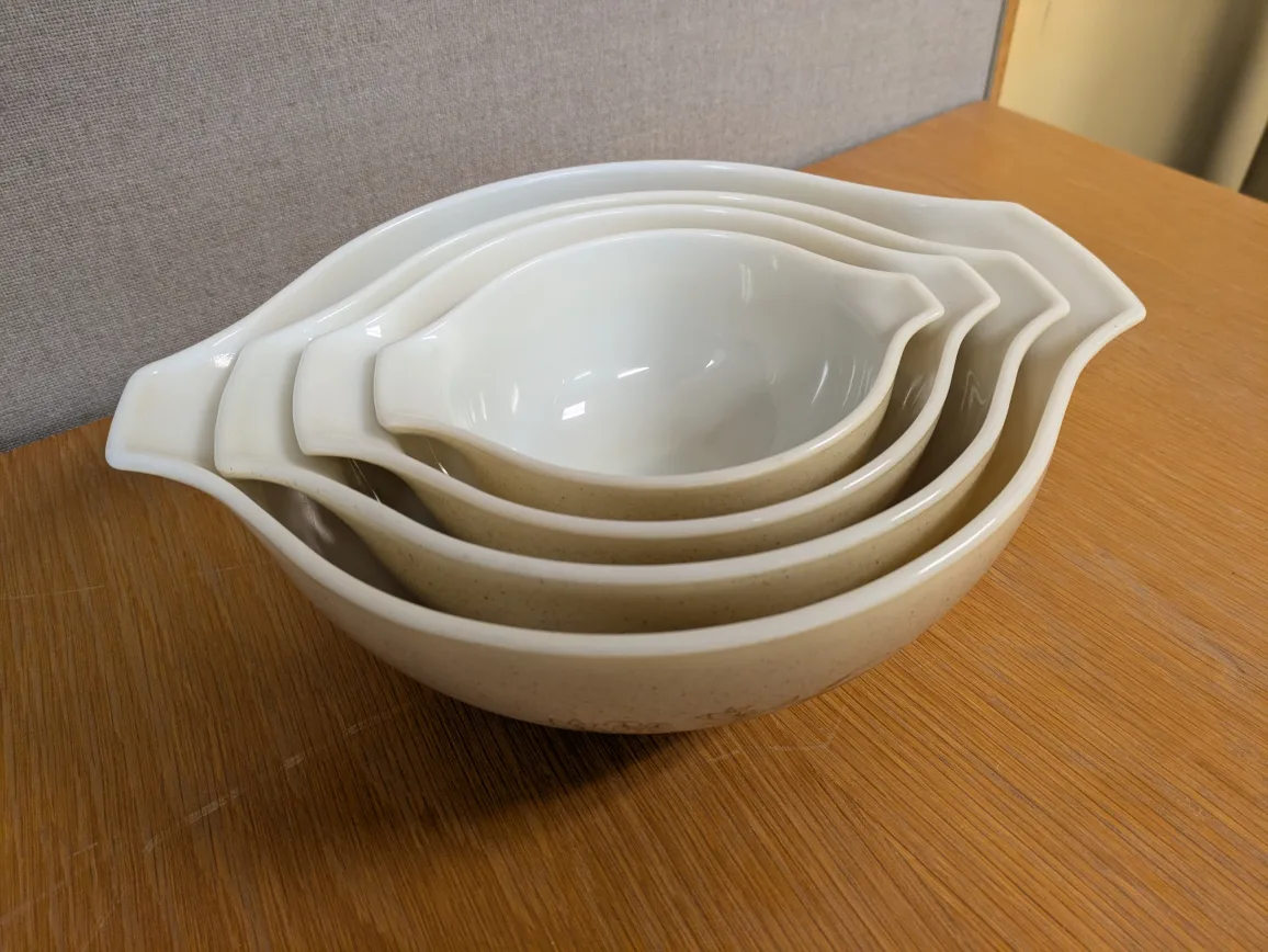 vintage PYREX Forest Fancies cinderella mixing bowl set image indicator(2)