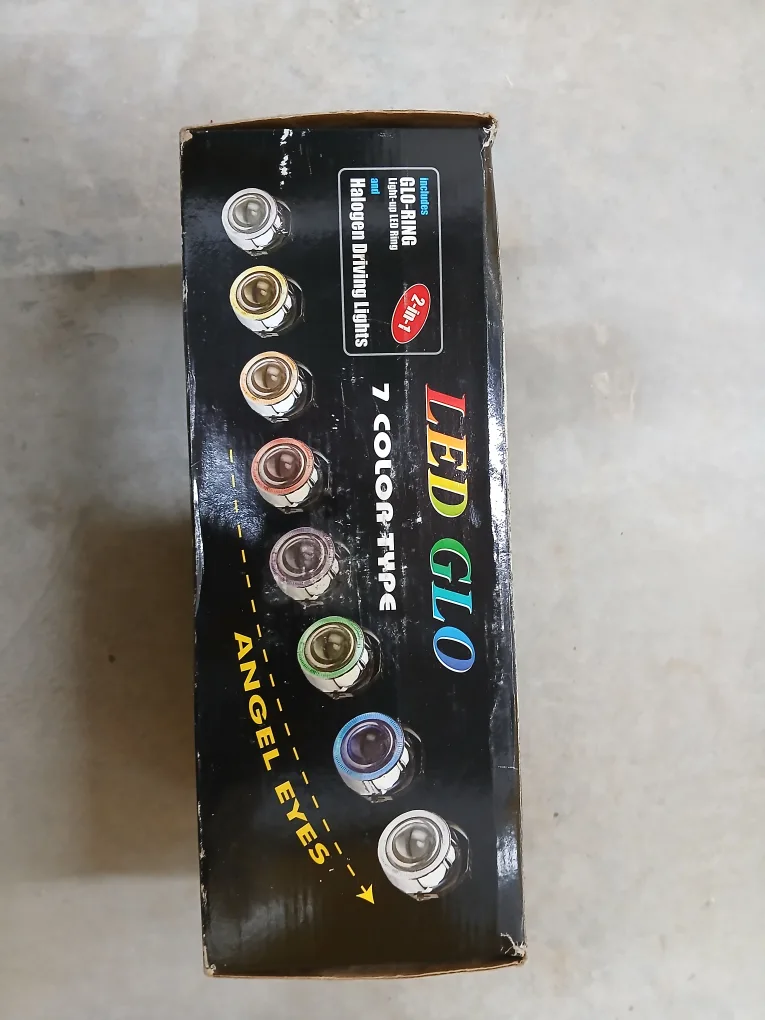 SATUGA LED GLO 7 Color Angel Eyes Fog Lamp image indicator(2)