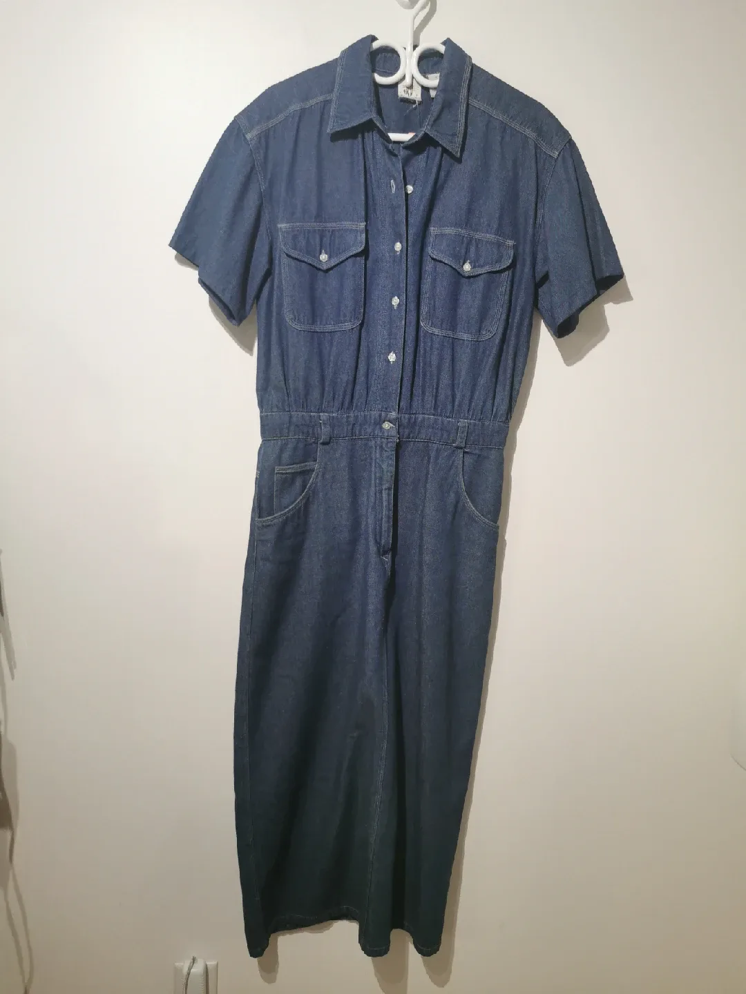 vintage cotton denim dress s12 light blue image indicator(2)