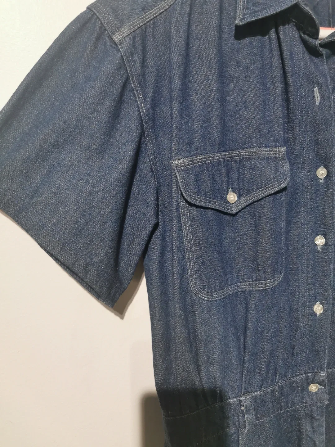 vintage cotton denim dress s12 light blue image indicator(3)