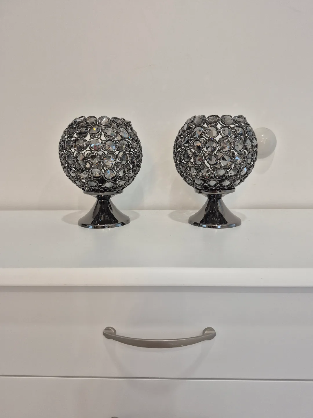 Decorative Crystal Ball Candle Holders - Set of 2🧡